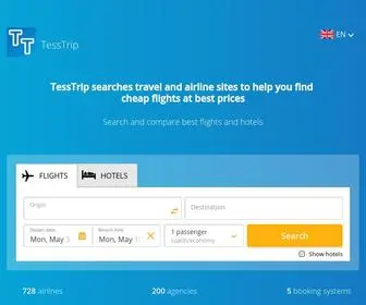 Tesstrip.com(TessTrip Cheap flights and airline tickets) Screenshot