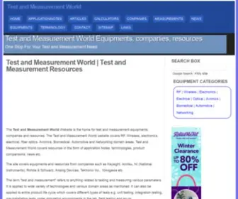 Test-AND-Measurement-World.com(The Test and Measurement World Website) Screenshot