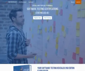 Test-Institute.org(USD 49 SOFTWARE TESTING CERTIFICATIONS) Screenshot