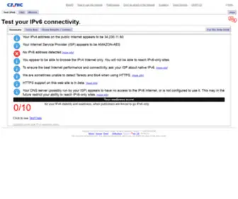 Test-IPV6.cz(Otestuje) Screenshot