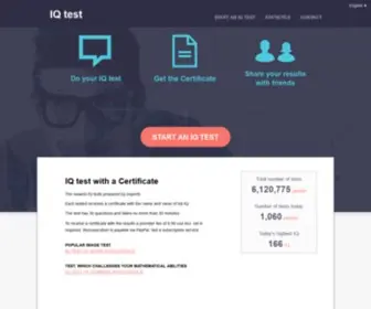 Test-MY-IQ.com(IQ Test) Screenshot