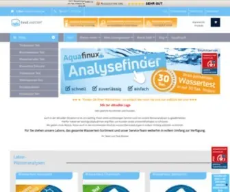 Test-Wasser.de(Der Wassertest für Ihr Leitungswasser) Screenshot