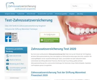 Test-Zahnzusatzversicherung.de(Zahnzusatzversicherung Test 2021 mit Testsieger Vergleich) Screenshot