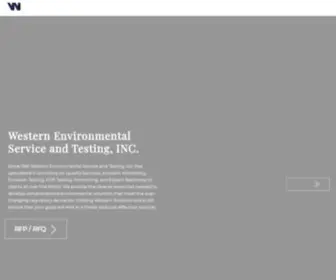 Testair.com(Western Environmental Services & Testing) Screenshot