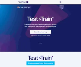 Testandtrain.com(Testing service) Screenshot