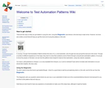 Testautomationpatterns.org(Testautomationpatterns) Screenshot