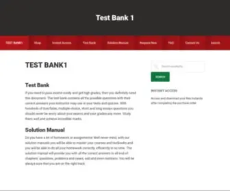 Testbank1.com(TEST BANK1) Screenshot