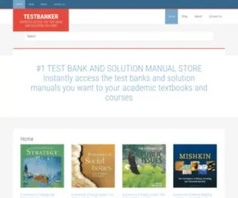 Testbanker.com(INSTANTLY ACCESS THE TEST BANK AND SOLUTIONS YOU NEED) Screenshot