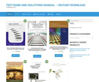 Testbankreal.com(Products Archive) Screenshot