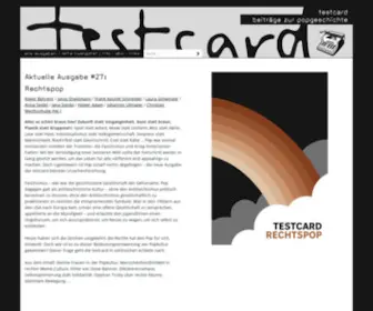 Testcard.de(Beiträge zur popgeschichte) Screenshot