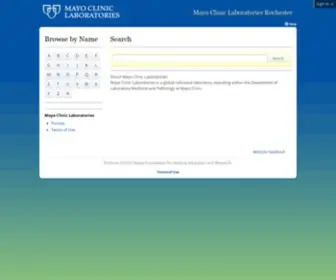 Testcatalog.org(Mayo Clinic Laboratories Extended Catalog) Screenshot