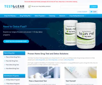 Testclear.com(Proven Home Drug Test and Detox Solutions) Screenshot