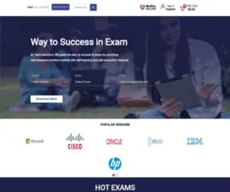 Testcollections.com(Your Destination for 100 Success in Exams) Screenshot