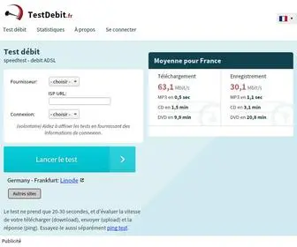 Testdebit.fr(Débit) Screenshot