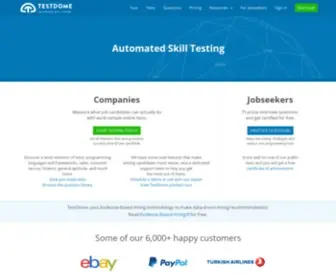 Testdome.com(Programming and Interview Online Assessment Tests) Screenshot