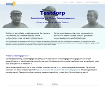 Testdorp.nl(Fictieve Persoonsgegevens) Screenshot