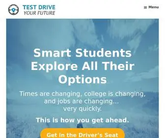 Testdriveyourfuture.com(College, Career, & Life Planning for High School and College Students) Screenshot