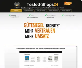 Tested-Shops24.de(Gütesiegel Onlineshop) Screenshot