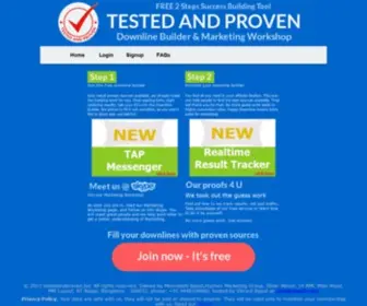 Testedandproven.biz(Tested and proven) Screenshot