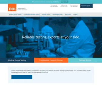 Testedandproven.com(Product & Device Testing Lab For Medical & Pharma) Screenshot