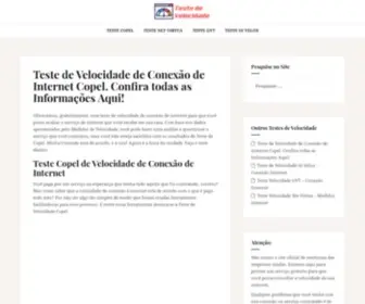 Testedevelocidade.inf.br(Teste Copel de Velocidade de Conexão de Internet) Screenshot