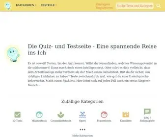 Testedich.ch(Die Quiz Seite. Teste dein Wissen und deine Persönlichkeit) Screenshot