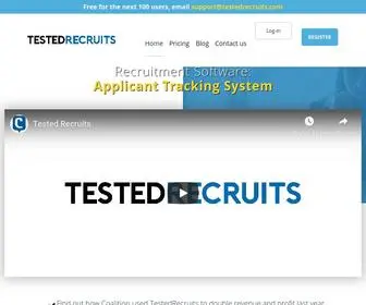 Testedrecruits.com(Best Applicant Tracking System) Screenshot