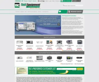 Testequipmentconnection.com(Test Equipment Connection) Screenshot