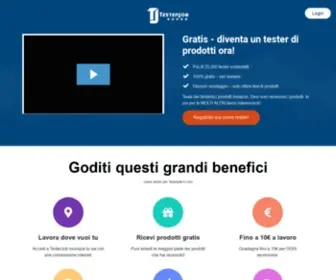 Testerjob-IT.com(Diventa un tester di prodotti. Cerchiamo un tester per prodotti) Screenshot