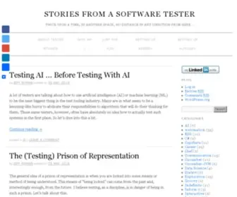 Testerstories.com(Stories from a Software Tester) Screenshot