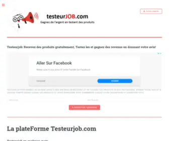 Testeurjob.com(Testez des produits et gagnez de l'argent) Screenshot