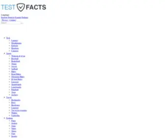Testfacts.com(Test Facts) Screenshot