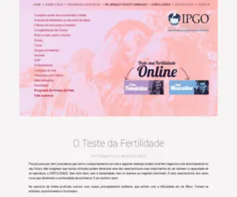 Testfert.com.br(O teste de fertilidade do IPGO) Screenshot