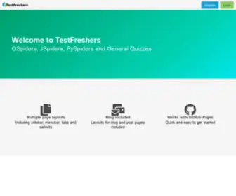 Testfreshers.com(Home) Screenshot