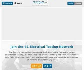 Testguy.net(The Electrical Testing Network) Screenshot