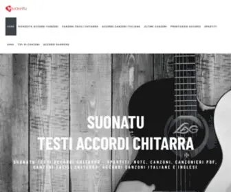 Testiaccordichitarra.it(Suonatu testi accordi chitarra) Screenshot