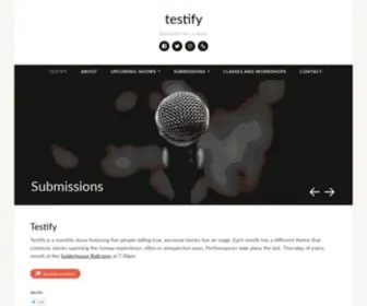 Testifyatx.com(Everyone has a story) Screenshot