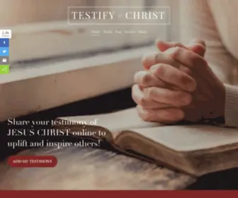 Testifyofchrist.com(Testify of Christ) Screenshot