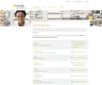 Testim.com(Endo Pharmaceuticals) Screenshot