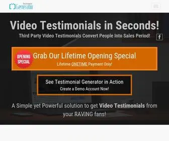 Testimonialgenerator.com(Testimonial Generator) Screenshot