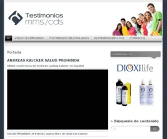 Testimoniosmms.com(TESTIMONIOS MMS y CDS) Screenshot