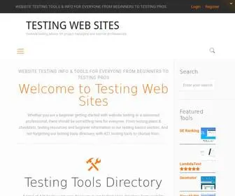 Testing-Web-Sites.co.uk(Testing Websites) Screenshot