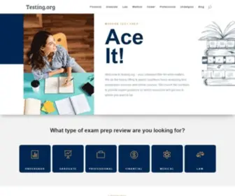 Testing.org(Reviews of the Best Test Prep Courses) Screenshot