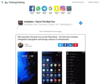 Testingcatalog.com(New features in popular Android Apps to try) Screenshot