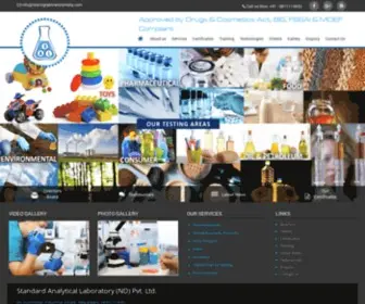 Testinglaboratoryindia.com(Testing & Analytical Laboratory) Screenshot