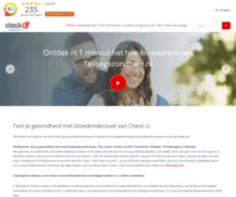 Testjegezondheid.nl(Test je gezondheid met bloedonderzoek van Check) Screenshot