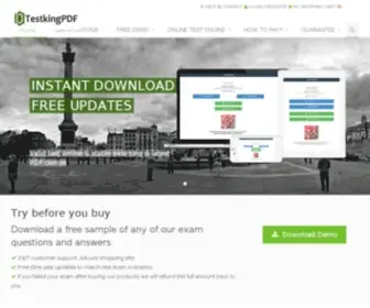Testkingpdf.com(Test dumps) Screenshot
