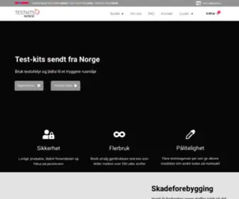 Testkitsnorge.no(Testutstyr sendt fra Norge) Screenshot