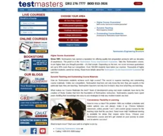 Testmasters.com(TestMasters Official Site) Screenshot