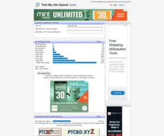 Testmynetspeed.com(Internet Speed Test) Screenshot